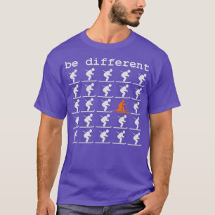 Telemark Ski is een andere vrije hiel-slachting T-shirt