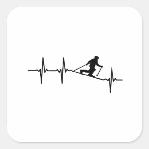 Telemarkering Vierkante Sticker