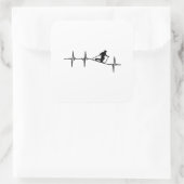 Telemarkering Vierkante Sticker (Tas)