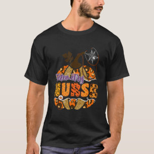 Telemetrie Stethoscope Halloween Pumpkin Leop T-shirt