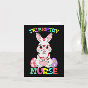 Telemetrie Verpleegster Bunny Paasdag Stethoscoop Kaart
