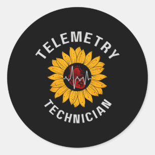 Telemetrietechnicus Cardiovasculaire Technoloog C Ronde Sticker