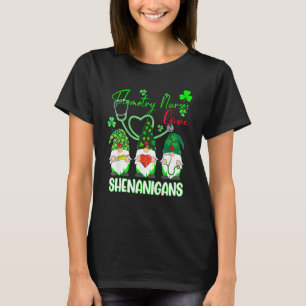 Telemetry Nurses Love Shenanigans Funny Gnome St. T-shirt