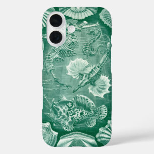  Teleostei schelpen en vissen van Ernst Haeckel iPhone 16 Hoesje