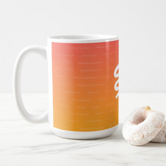 Télépathe 15 oz. tasse à café (Avec donut)