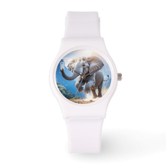 TELEPHANT - Wall Clock Horloge (Voorkant)