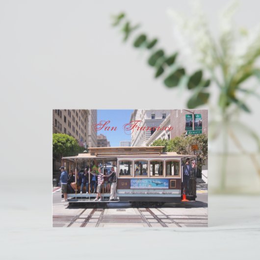 Téléphérique de la carte postale San Francisco (Debout devant)