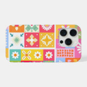 Téléphone Abstrait Floral Moderne Créatif Coloré (Verso Horizontal)