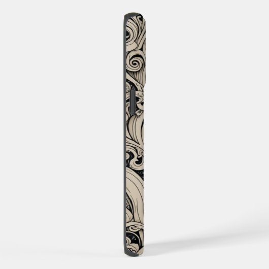 Téléphone Bone Scrimshaw Whale coque iphone (Côté droit)