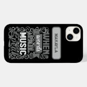 Téléphone cadeau de devis de musique / coque ipad (Verso (horizontal))