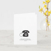 Téléphone Carte de voeux de l'ancienne école (Fleur jaune)