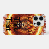 Téléphone Case lion roi, Fiery Lion Téléphone Case (Verso Horizontal)