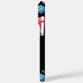 Téléphone cosmique Espace Coque noir Planètes thém (Verso / Gauche)