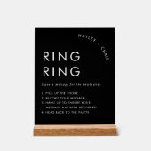 Téléphone Message Mariage Audio Livre d'invité (Recto)