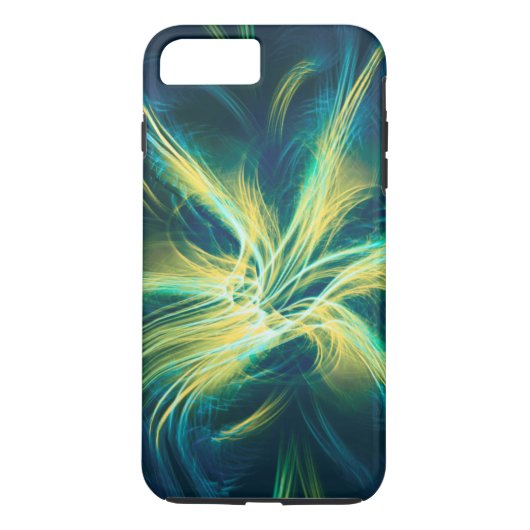 Téléphone / Palette bleue fractée coque ipad (Dos)