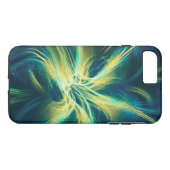 Téléphone / Palette bleue fractée coque ipad (Dos (Horizontal))