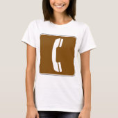 Telephone Road Sign T-shirt (Voorkant)