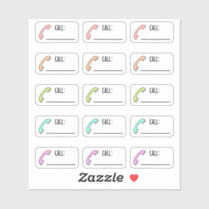 Téléphone Téléphone Téléphone rappel Étiquettes Bu