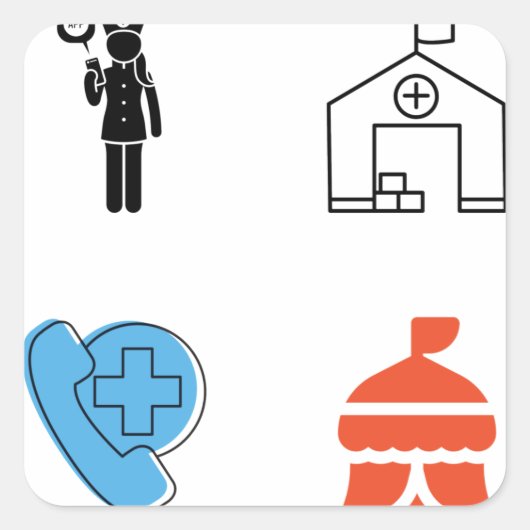 Telephone Triage Nurse Sticker Pack - Telephone Tr (Devant)