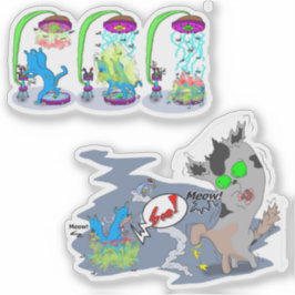 Teleportatie Syfy Space Boo Cat Sticker