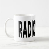 Téléradiographie Mug Typographie Noire (Gauche)