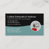 Télésanté Télémédecine Carte de visite moderne (Devant)
