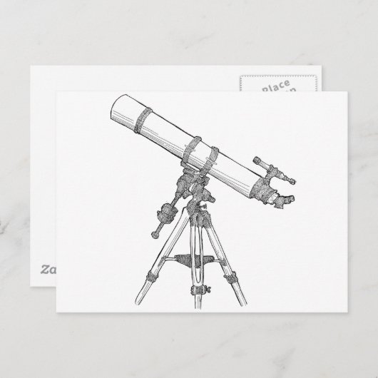 Telescooptekenreeks Briefkaart (Voorkant / Achterkant)