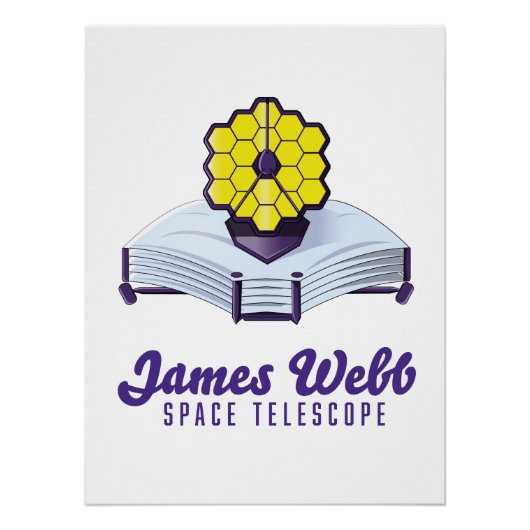 Télescope spatial James Webb. Affiche (Devant)
