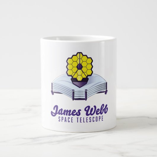 Télescope spatial James Webb. Grande tasse de café (Devant)