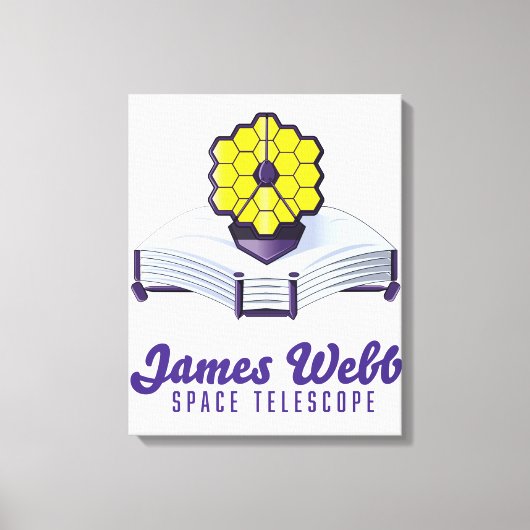 Télescope spatial James-Webb. Impression sur toile (Recto)