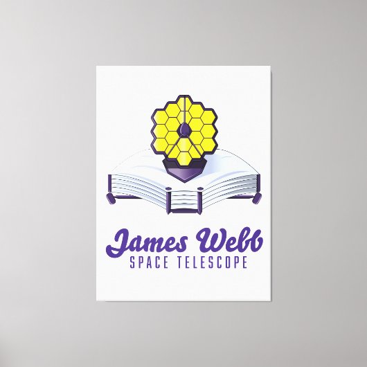 Télescope spatial James-Webb. Impression sur toile (Recto)