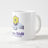 Télescope spatial James Webb. Mug de café géant (Devant droit)