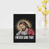 Teleurgesteld Jezus heb ik nooit gezegd dat grappi Kaart (Gele Bloem)