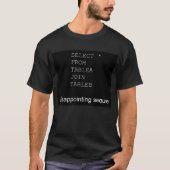 teleurstellend SQL T-shirt (Voorkant)