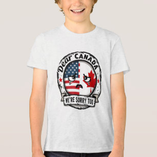 Teleurstelling Liefde USA Canada Beste Canada ware Tri-Blend Shirt