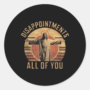 Teleurstellingen Sarcastisch Jullie allemaal Chris Ronde Sticker