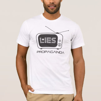 Televisie is propaganda en leugens t-shirt