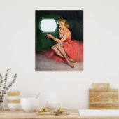 Televisie omhoog poster (Keuken)