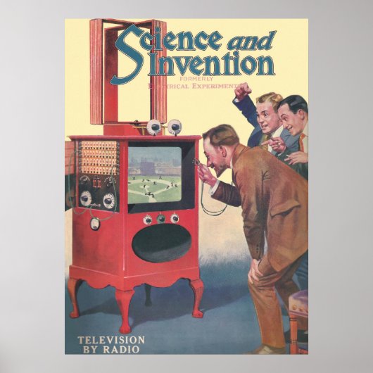 Televisie per radio poster (Voorkant)