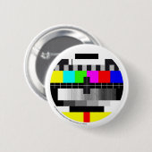 Televisie / Televisie / Televisie Ronde Button 5,7 Cm (Voorkant /achterkant)