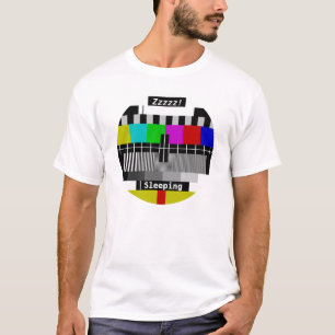 Televisie - Tv-standaard met testkaart T-shirt