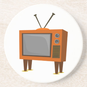 televisie zandsteen onderzetter