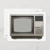 televisietoestel briefkaart (Voorkant / Achterkant)