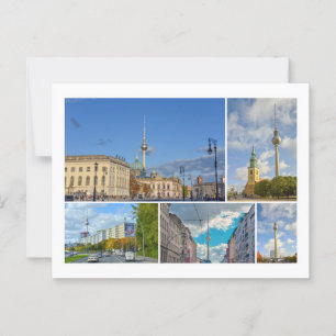 Televisietoren, Berlijn, Duitsland Briefkaart