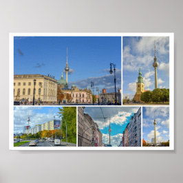 Televisietoren, Berlijn, Duitsland Poster