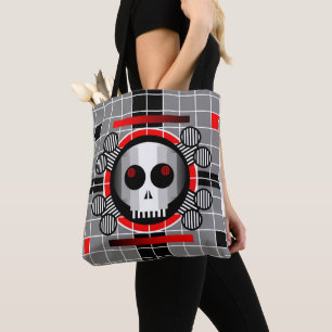 Télévision crâne partout sur le sac fourre-tout
