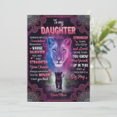 Telkens wanneer je je overweldigd voelt Leeuwenmoe Feestdagenkaart (Staand voorkant)