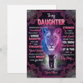 Telkens wanneer je je overweldigd voelt Leeuwenmoe Kaart (Voorkant / Achterkant)