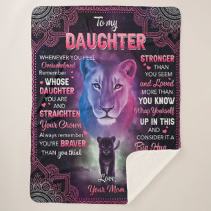 Telkens wanneer u zich overweldigd voelt, voel je  sherpa deken