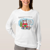 Tell Santa T-shirt met lange mouwen (Voorkant)